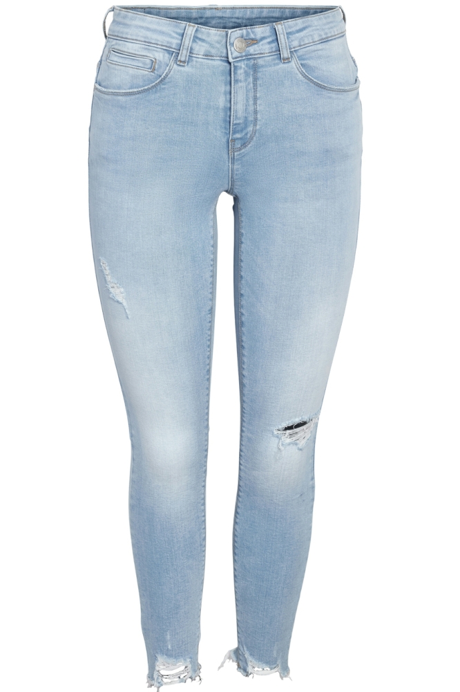 NMKIMMY NW DESTROY ANK SKNY AZ370LB 27030527 Light Blue Denim